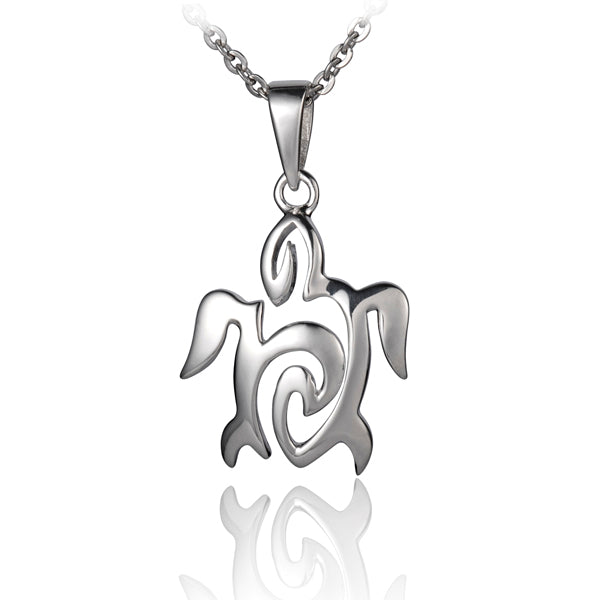 Pendentif tortue de mer vague de vie