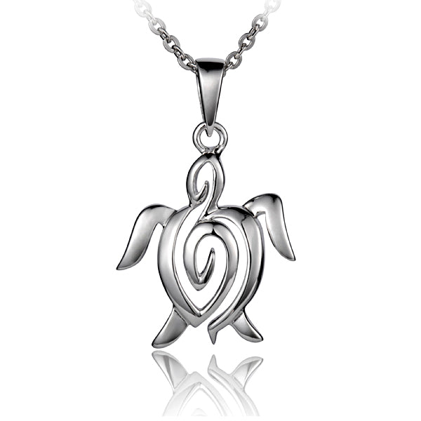 Pendentif tortue de mer vague de vie
