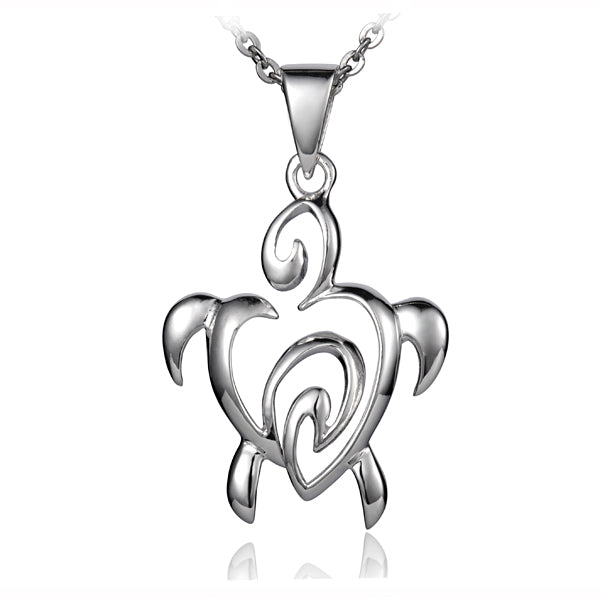 Pendentif tortue de mer vague de vie