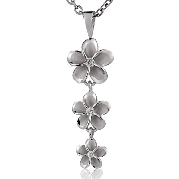 Pendentif Plumeria Triple