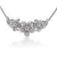 Plumeria Garden Rhodium Plated Pendant