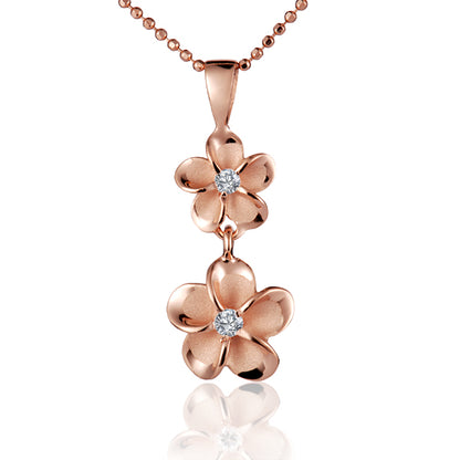 Pendentif Deux Plumerias