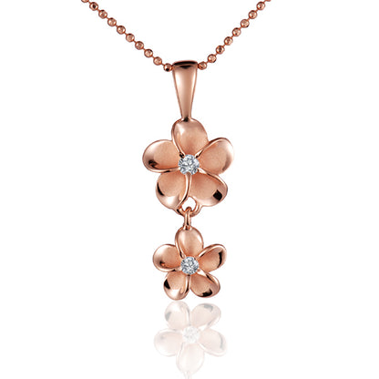 Pendentif Deux Plumerias