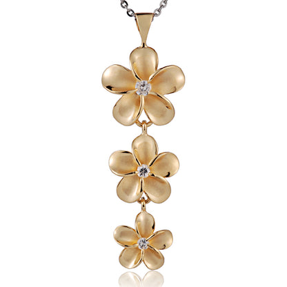Pendentif Plumeria Triple