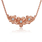 Plumeria Garden Rhodium Plated Pendant