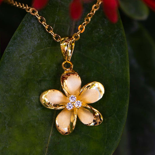 Plumeria Enchantment Pendant