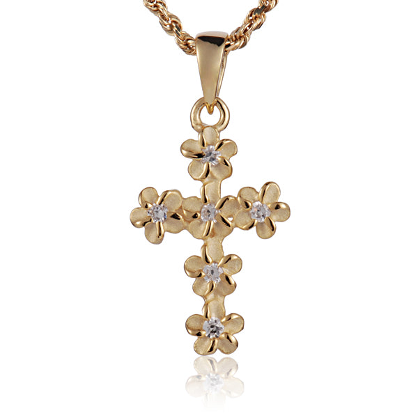 Garden Cross Pendant