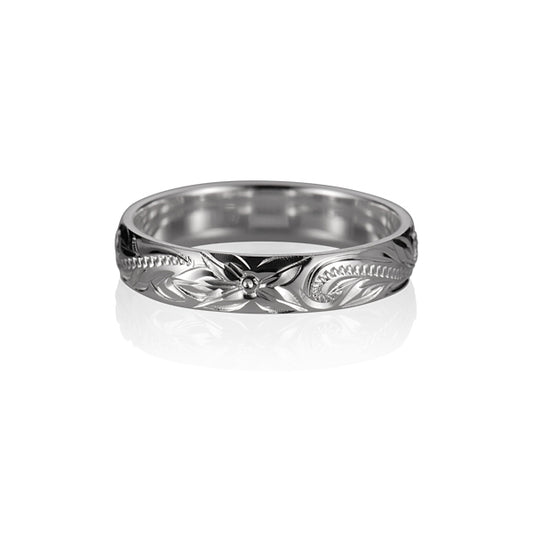 Plumeria Scroll Ring