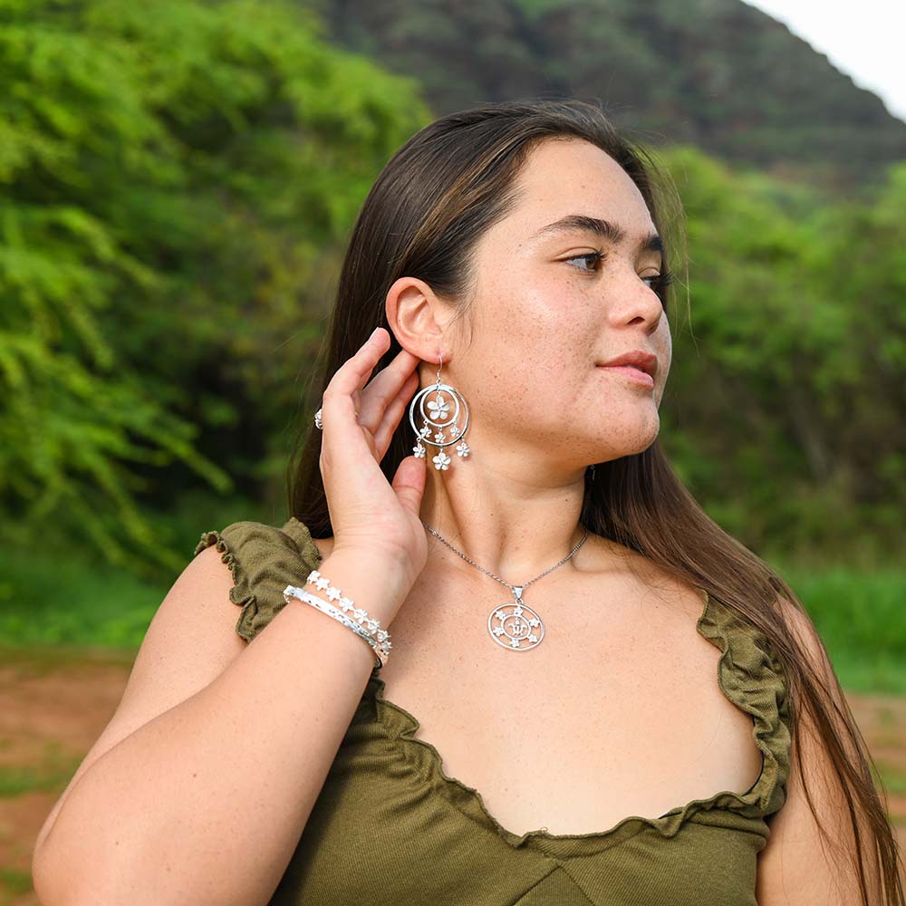 Plumeria System Hook Earrings